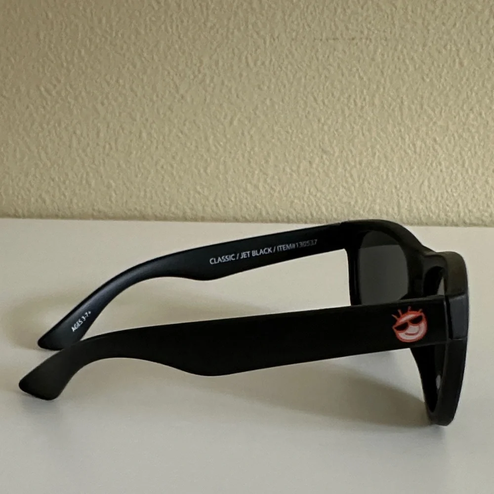 Mini Shades Kids (Age 3-7) Jet Black Sunglasses